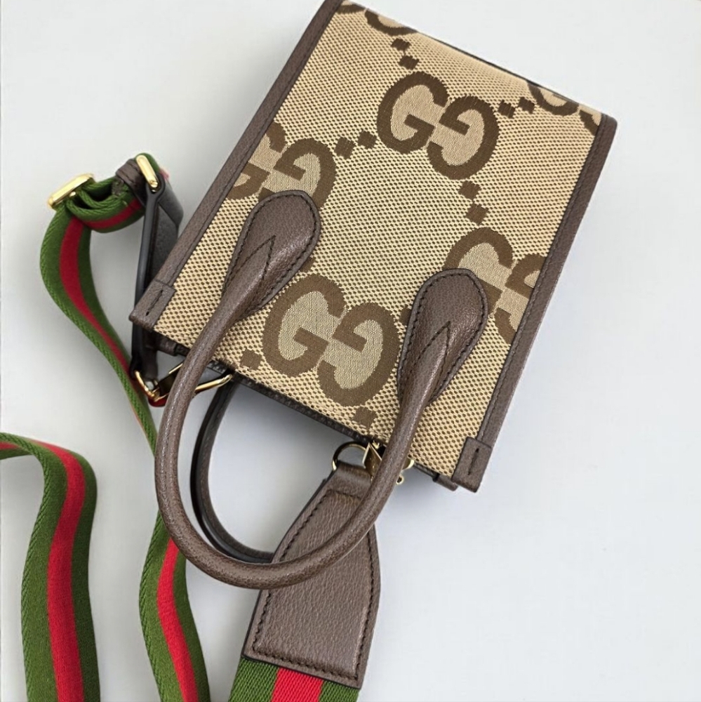 ✨️Brand New Gucci Jumbo Dollar Web Mini Vertical Tote - Picture 8 of 12